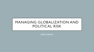 Managing Globalization and Political Risk: Course Notes