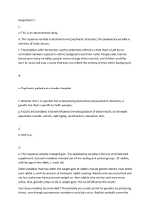 Assignment 1: Study Design & Variables Analysis