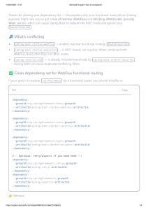 Spring Boot WebFlux WebSocket Dependency Conflict Resolution