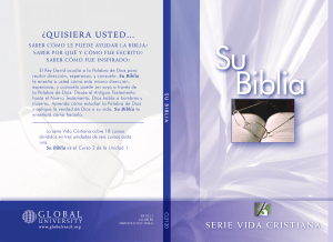 Su Biblia - Curso 2 de la Serie Vida Cristiana