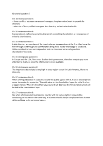 IB Tutorial Q7: Corporate Governance & CSR Review