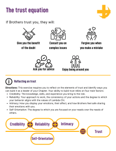 The Trust Equation: Building Leadership Trust in Lambda Chi