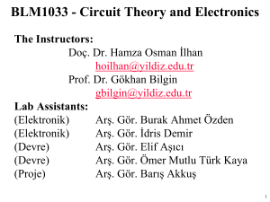 BLM1033 Circuit Theory Lecture Notes