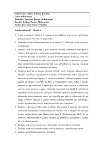 Estudo dirigido 03 &ndash; Mem&oacute;ria