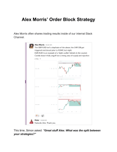 Alex Morris' Order Block Trading Strategy Guide