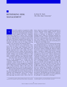 Rethinking Risk Management 93Stulz