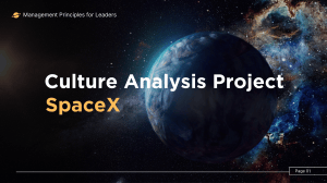 SpaceX Culture Analysis: Management Principles & CVF Framework