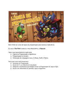 L&oacute;gica de Programa&ccedil;&atilde;o para Games e Apps