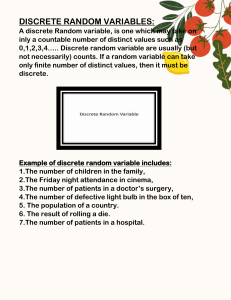 Discrete Random Variables: Definition and Examples