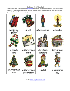 Christmas Bingo Balls Worksheet - ESL Vocabulary