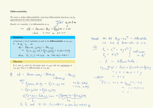 Differentiability in Multivariable Calculus: Definitions & Examples
