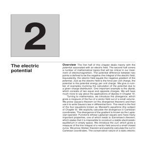 Electric Potential Chapter: Physics Textbook on Electromagnetism
