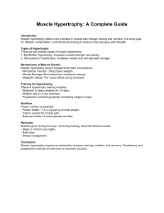 Muscle Hypertrophy: A Complete Guide