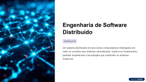 Cap&iacute;tulo 18: Engenharia de Software Distribu&iacute;do