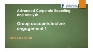 Advanced Corporate Reporting & Group Accounts Lecture