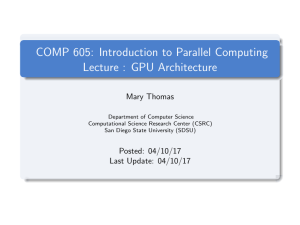 GPU Architecture Lecture Notes - Parallel Computing