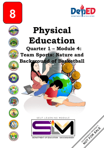 Grade 8 PE Module 4: Basketball Background & Nature