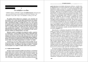 O Trabalho Docente: Cap&iacute;tulo 5 - Os Trabalhos e os Dias