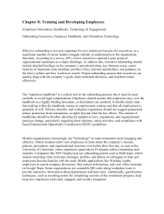 Chapter 8: Training and Developing Employees