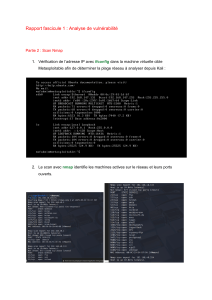 Analyse de vuln&eacute;rabilit&eacute; avec Nmap et Nessus