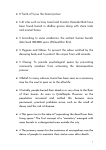 Ancient Burial Practices and Necropolises