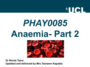 Anaemia- Part 2: Types, Causes, Treatment