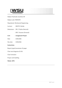 Centrifugal Pump System Analysis Assignment