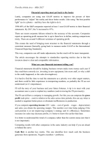 Financial Reporting Basics: GAAP vs Non-GAAP
