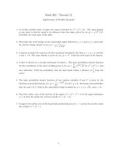 Math 262 Tutorial 12: Applications of Double Integrals