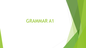 Grammar A1: Singular and Plural Nouns