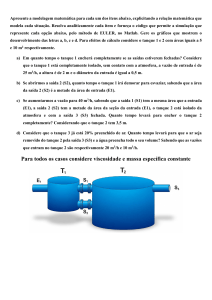 Modelagem Matem&aacute;tica de Tanques com M&eacute;todo de Euler em Matlab