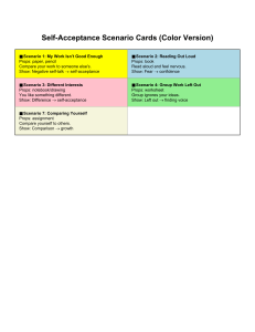 Self-Acceptance Scenario Cards