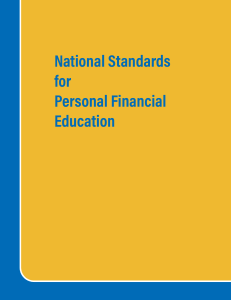 National Standards for Personal Financial Education