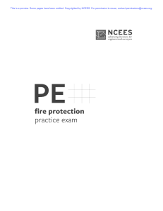 NCEES PE Fire Protection Practice Exam 2020