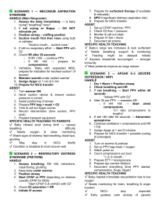 Neonatal Resuscitation Scenarios: MAS, RDS, Apgar
