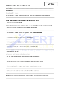 IELTS 3.0-4.0 Mock Test 2 by XPERT English Center