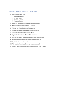 Latin America Class Discussion Questions