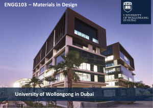 ENGG103 Materials in Design Course Syllabus UOWD