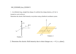 Electromagnetism Homework: Line & Sheet Charges