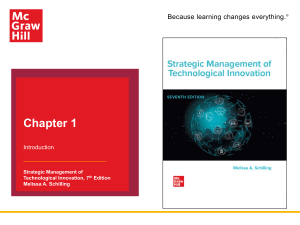 Chapter 1: Introduction to Technological Innovation