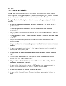 BIOL 3065 Lab Practical Study Guide - Biology Lab Techniques