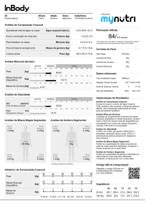 Relat&oacute;rio de An&aacute;lise de Composi&ccedil;&atilde;o Corporal: Resultados InBody