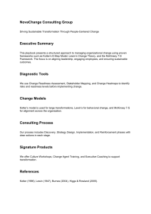 Organizational Change Management Playbook