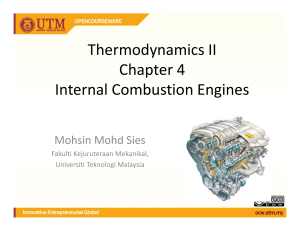 Thermodynamics II: Internal Combustion Engines