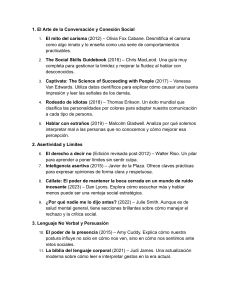 Lista de Libros Recomendados: Habilidades Sociales y Comunicaci&oacute;n
