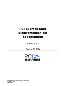 PCI Express Card Electromechanical Specification Rev 6.0