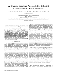 Transfer Learning for Waste Classification: VGG16 vs MobileNetV2