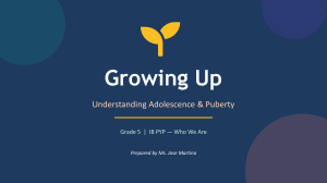 Growing Up: Understanding Adolescence & Puberty (Grade 5)