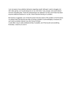 Personal Reflection on Addiction and Helping Others
