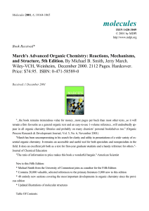 March's Advanced Organic Chemistry 5th Edition Review